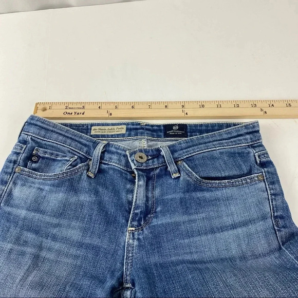 Adriano Goldschmied AG Stevie Ankle Petite Jeans Women's 24R Raw Hem Light Wash - Picture 4 of 7